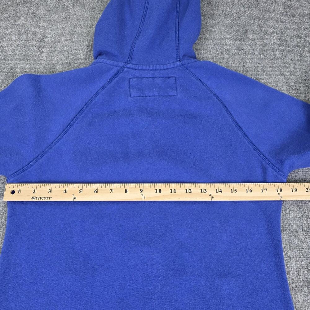 Chicago Cubs Hoodie Womens Small Blue MLB Baseball 2016 World Series Thumb Holes - Picture 4 of 16